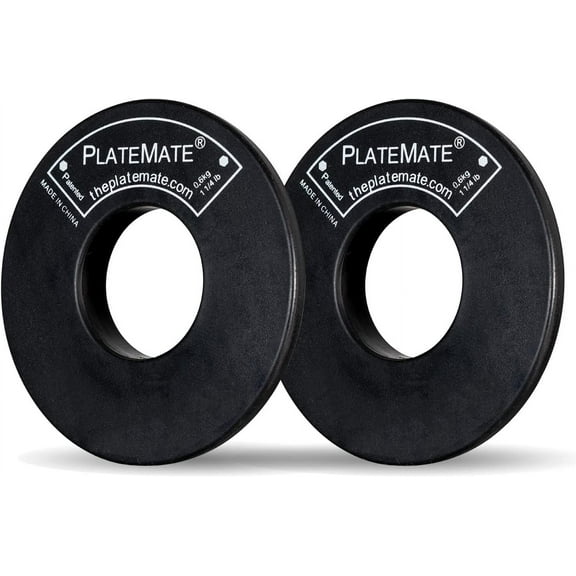 2-Pcs Magnetic Donut 1.25-Lb Workout Microload Weight Plate Add-Ons (2.5 lb. Set)