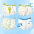 thumbnail image 2 of TOOYOU 4 Pack Boys Underwear Ice Silk Medium Children Boxer Briefs Baby Children Summer Slim Trunks Toddler Comfort Underpants Set Panties 4Pcs Multipack, 2 of 3