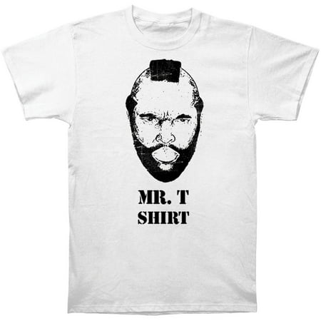 A Team Men's  Mr. T Shirt Slim Fit T-shirt White