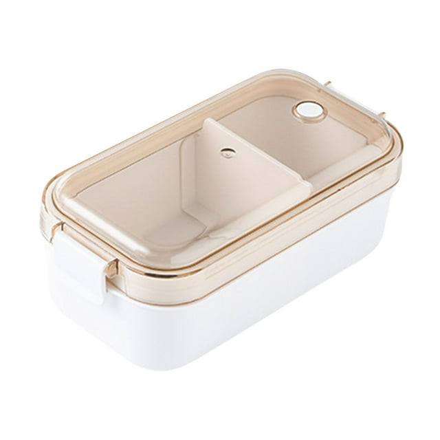 Dvkptbk Lunch Box Refrigerator Sealed Compartment Fruit Fresh-Keeping Box Transparent with Lid Portable Microwave-Heated Lunch Box Lunch Box Camping Essentials