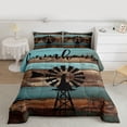 thumbnail image 2 of Feelyou Rustic Farmhouse Twin Comforter Sets, Wooden Plank Cabin Bedding Set, 2 Pieces, 2 of 8