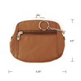 thumbnail image 2 of Silver Fever Leather Coin Purse with Kisslock Closure - Gift Box 4.55.25", Light Brown-Fob, 8CC, ID, 2 of 5