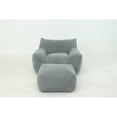 thumbnail image 4 of Jopath Bean Bag Chair with Footstool, Oversized Comfy Beanbag Living Room Lazy Sofa, Floor Sofa for Gaming Reading Living Room Bedroom Gray, 4 of 8