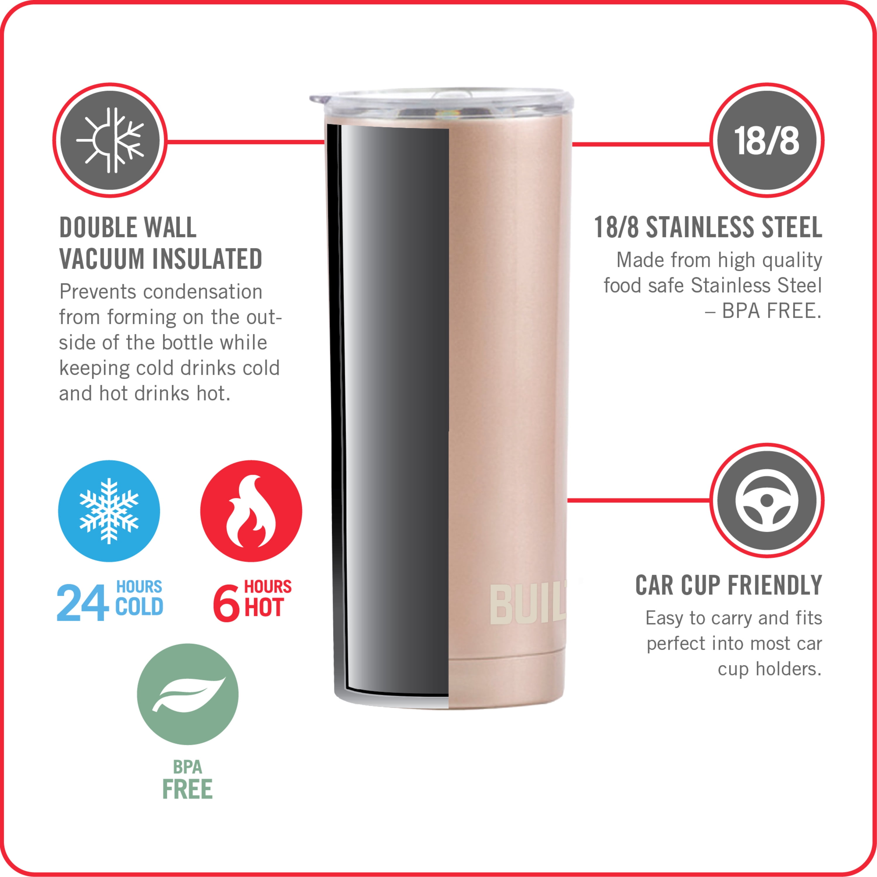 Pixiss Double Wall Tumbler Cups Bulk (8 pack) - 20 oz Stainless Steel Hot  and Cold Tumbler 8 Reusabl…See more Pixiss Double Wall Tumbler Cups Bulk (8