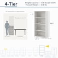 thumbnail image 4 of Furniture of America Brooks Stackable 4-Tier Wood Light Pink Kids Bookcase, 4 of 11