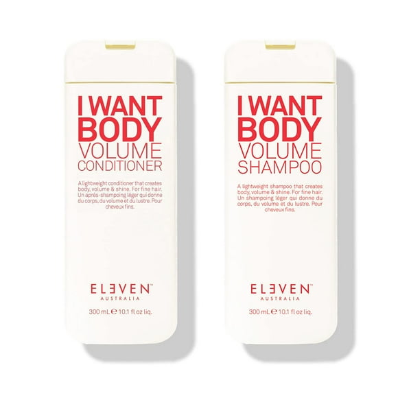ELEVEN AUSTRALIA I Want Body Volume Shampoo &amp; Conditioner Bundle 10.1 Fl Oz Each