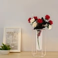 thumbnail image 4 of CRAFTHROU Florero Decorativo De Vidrio Transparente Con Base De Hierro Color Oro Rosado Para Plantas En Casa, 4 of 8