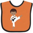 thumbnail image 3 of Inktastic African American Boy, Karate Boy, Black Belt, Kata Boys Baby Bib, 3 of 4
