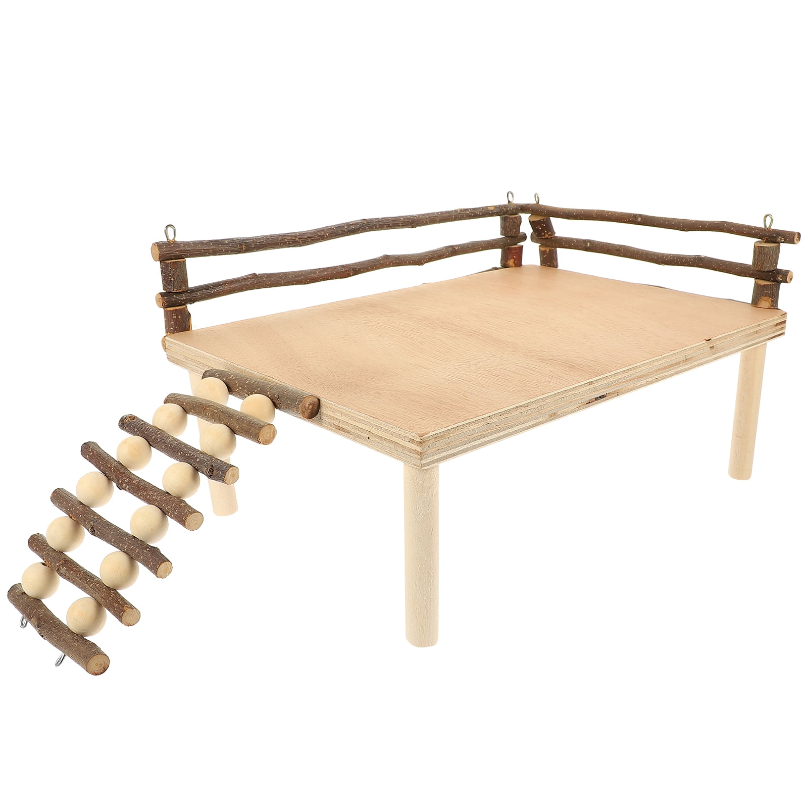 Sipeihong Wooden Hamster Platform Hamster Climbing Platform Guinea Pig Platform Small Pets Ladder Toy