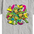 thumbnail image 3 of Teenage Mutant Ninja Turtles - Retro Character Group - Toddler & Youth Short Sleeve Graphic T-Shirt, 3 of 5