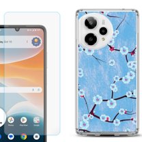 Phone Case for Cricket Icon Pro 2026, with Screen Protector, by OneToughShield - Blossom Sky