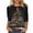 Black/ladies 3/4 sleeve christmas tops, variant on Christmas Shirts for Women 3/4 Length Sleeve Tunic Blouses Xmas Tree Cute Holiday Print Tops Crew Neck Plus Size Graphic Tees Blue,XXXXXL