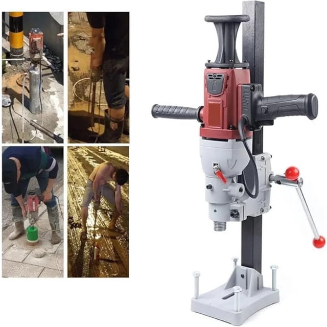Machine de Forage à Noyau Diamant 2200W, Double Usage Sec et Humide, Facile à Utiliser