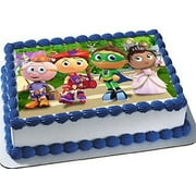 Super Why Princess Pea Alpha Pig Little Red Riding Hood Birthday Edible Cake Topper Image 1/4 Sheet ABPID07027