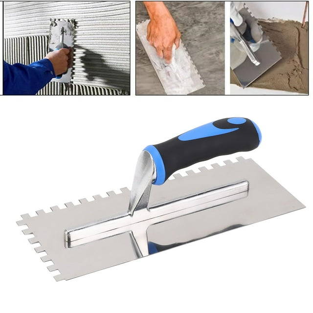 Paleta De Muesca Cuadrada, Paleta Para Pisos Y Baldosas De Agarre Cómodo Construcción Robusta De Acero Inoxidable Para Concreto