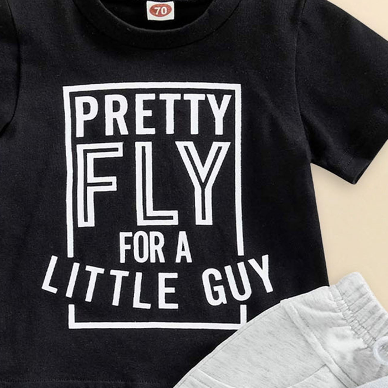 Baby Boy Outfits Toddler Baby Boy Summer Clothes 0 6 12 18 24 Months 2T 3T Letter Print Shorts Set Outfits Baby Boys Short Sleeve Crewneck Print Boys Top Shorts 2 Piece Clothes Set