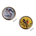 thumbnail image 1 of 2 Piezas de Aleación de Zinc Retro Perilla de pequeña sala Puerta Cajón Tocador Hardware Flamingo / Patrones de Pájaro 8 Soledad Armario de la manija del armario, 1 of 9