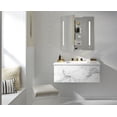 thumbnail image 2 of Robern Ac3640d4p2l Aio 36" X 40" Cabinet, Pencil Edge, Lum Lighting, Left Hinge - Silver, 2 of 2