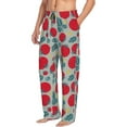 thumbnail image 3 of Kdxio Tomato Print Men's Sleep Pajama Pant Lounge Pants with Pockets, 3 of 8