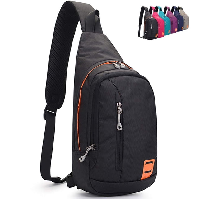 Peicees Mochila pequeña con bandolera, impermeable, unisex, bandolera en el pecho