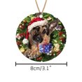 thumbnail image 2 of Adornos navideños Navidad Listado de madera Guirnalda de perro Decoración de árbol de Navidad de madera Wmkox8yii gf8879, 2 of 8