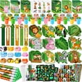 thumbnail image 1 of Set de papelería escolar BenLouis Jungle Safari 120 piezas para niños, 1 of 7
