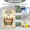 thumbnail image 2 of Rustic Bear Decor Metal Tin Sign, Funny Bathroom Wall Art, Lodge Cabin Home Decoration, 8 x 12 Inch, 2 of 6