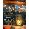 thumbnail image 2 of Faroles solares Otdair, 2 unidades, 36 cm, impermeables, estilo retro, LED, 2 of 8