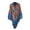 Blue, variant on Womens Shawl Wraps Vintage Floral Ethnic Print Fringe Large Square Shawl Scarf, Boho Tassel Wrap Poncho Cape Lightweight Blanket Scarf for Travel Daily Party Outfit(Green)