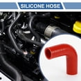 thumbnail image 2 of Unique Bargains 1 Set 30mm 1.18" ID 90mm 3.54" Length 90° Red Car Silicone Hose with Clamps Universal, 2 of 7