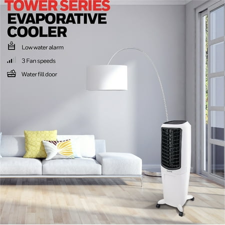 Honeywell - 470 CFM Indoor Evaporative Air Cooler with Remote Control - White