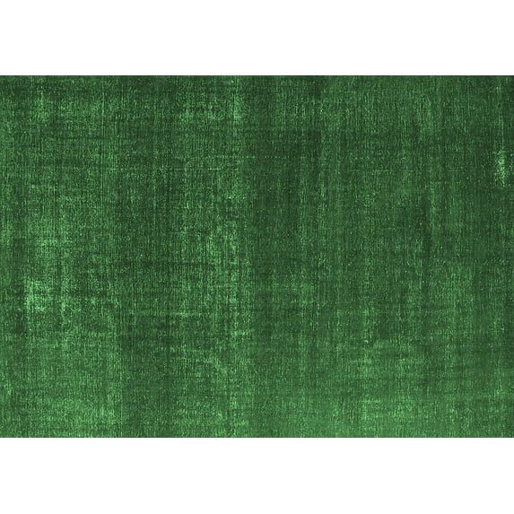 Ahgly Company Indoor Rectangle Oriental Emerald Green Industrial Area Rugs, 8' x 12'