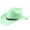 Green, variant on Western Cowboy Hat with Curved Brim for and Outdoor Adventure Travel Riding Cowboy Hat 7 3/8 One Size