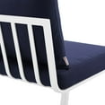 thumbnail image 6 of Modway Riverside 5 Piece Outdoor Patio Aluminum Set in White Navy, 6 of 10