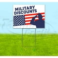 thumbnail image 1 of Military Discounts (18" x 24") Yard Sign, Includes Metal Step Stake, 1 of 6
