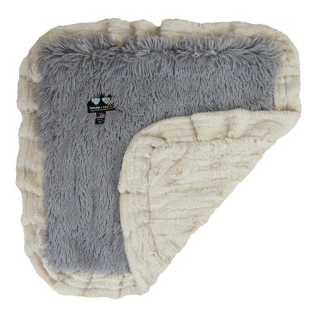 Bessie and Barnie Siberian Grey / Natural Beauty Luxury Shag Ultra Plush Faux Fur Pet/ Dog Reversible Blanket (Multiple Sizes)