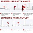 thumbnail image 4 of 6 in 1 Gourmet Pasta Maker Attachment for KitchenAid Stand Mixer,Extruder Pasta Attachment Kitchen Aid Set with 6 Different Shapes Pasta Press Outlet Accessories by KOYOYE, 4 of 6