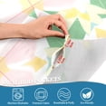 thumbnail image 3 of Yayeee Kitchen Curtains Tier Pair Light Filtering 27"x36" Rod Pocket Short Cafe Window Panel, Retro Yellow Stars, 3 of 7