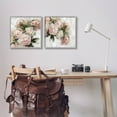 thumbnail image 2 of Traditional Peony Blossoms Arrangement Botanical & Floral Graphic Art Gray Framed Art Print Wall Art, Set of 2, 2 of 8