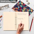 thumbnail image 4 of FORMRS 1-Subject Spiral Notebook 8" x 5" College Ruled 60 Refillable Sheet A5 Hard Cover, Blue Vibrant Leaves Pattern, 4 of 7