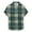 I-Multicolor, variant on ZQUUVOU Mens Short Sleeve Button Down Plaid Shirts Casual Regular Fit Plaid Shirts Collar Summer Beach Shirts A-Multicolor