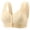 Beige#76, variant on UVEASISHA Front Closure Wirefree Bra Women Floral Lace Wide Strap Full Coverage Comfort Bralette Everyday Lounge Sleep Underwearr Army Green S