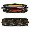 thumbnail image 2 of Cauagu Color Summer Print Leather Pencil Pen Case - Stationery Bag Portable Stationery Bag Big Capacity Pencil Pouch Cosmetic Organizer Bag for Men & Women, 2 of 7
