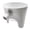 White, variant on Black Flour Funnel for Stand Mixer, Attachment for 4.5-5 Qt, Easy Pour Baking Tool, Dishwasher Safe, Prevents Splatter, Proof Dough Aid