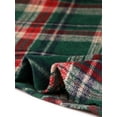 thumbnail image 6 of INSPIRE CHIC Women's Skirt Elastic Waist Knee Length Worsted A Line Skirt L Green Red, 6 of 7
