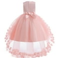 thumbnail image 3 of BintaRealwax Flower Girls Princess Ball Gown Layered Tulle Dress with Butterfly Appliques Sequined Bodice, 3 of 3