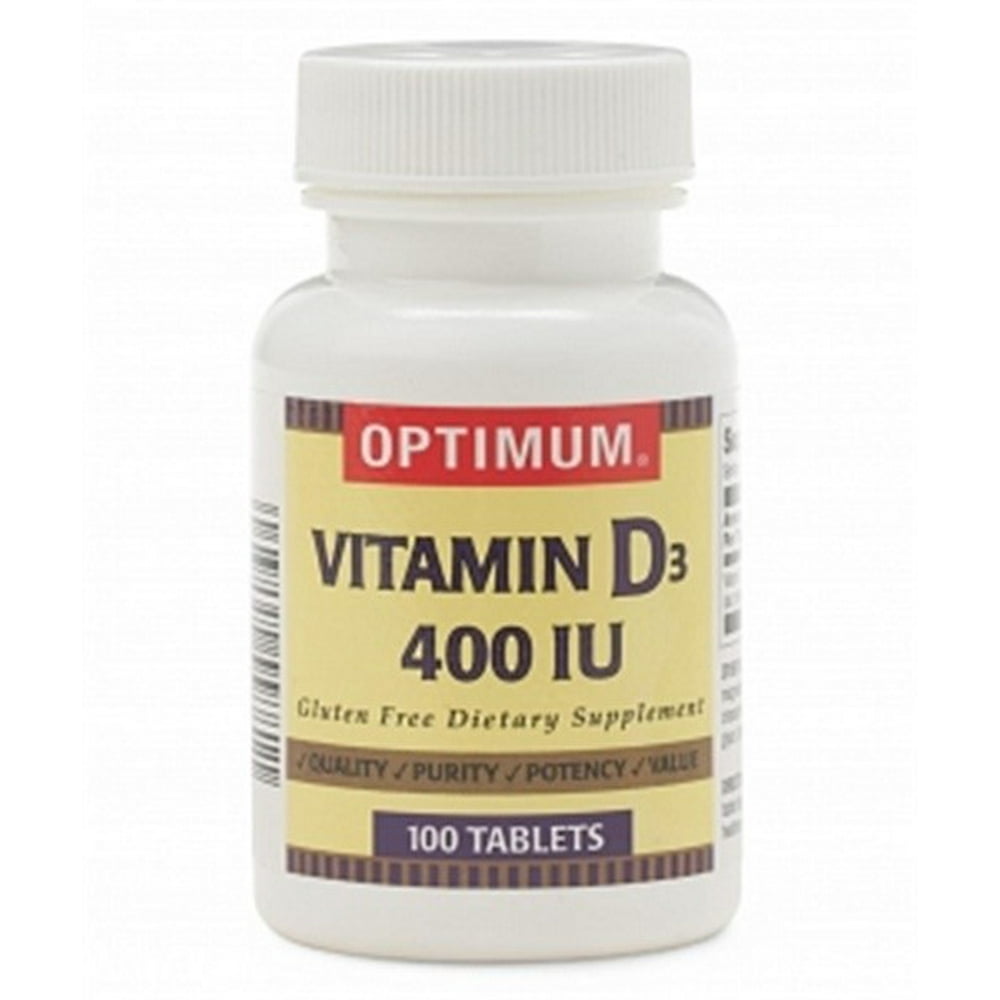 Generic OTC Vitamin D Tablet Vit D3 400Iu Tab 100/Bt, Each Model