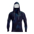 thumbnail image 3 of sususu Men's Sun Protection Shirts Hooded Uv Sun Protection T Shirts Long Sleeve Swimming Fishing Hiking Navy S, 3 of 3