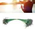 thumbnail image 1 of 100PCS Fishing Wire Leader,Hard Steel Swivels Snap Saltwater Tackle Rig Fishing Accessories, 1 of 7
