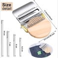 thumbnail image 4 of EIMELI Small Weaving Loom Kit with 14 Hooks and 9 Needles Mini Darning Loom Speedweve Type Weave Tool Beginners Quickly Mending Loom Machine DIY Weaving Arts for Jeans Socks and Clothes, 4 of 6